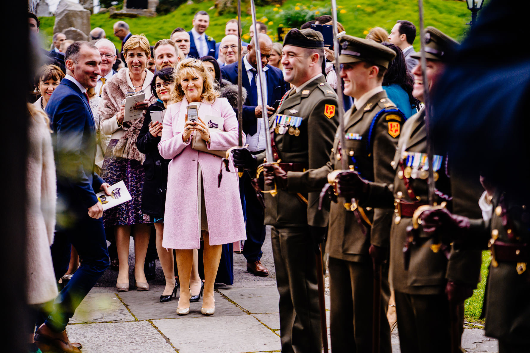 guests wait patiently for the bride and groom