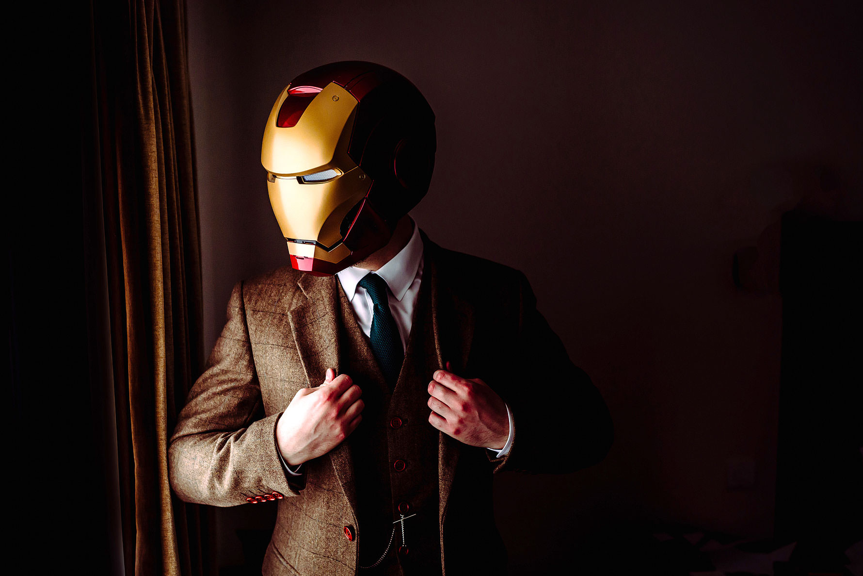 ironman at a wedding