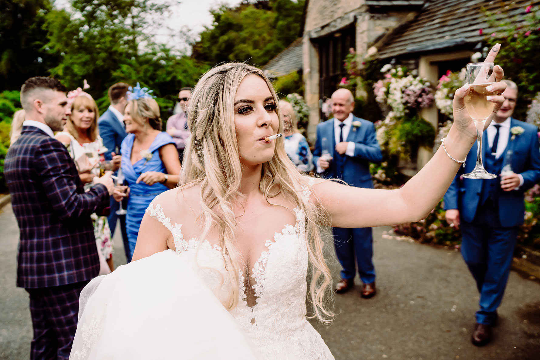 a alternative portrait of a bride