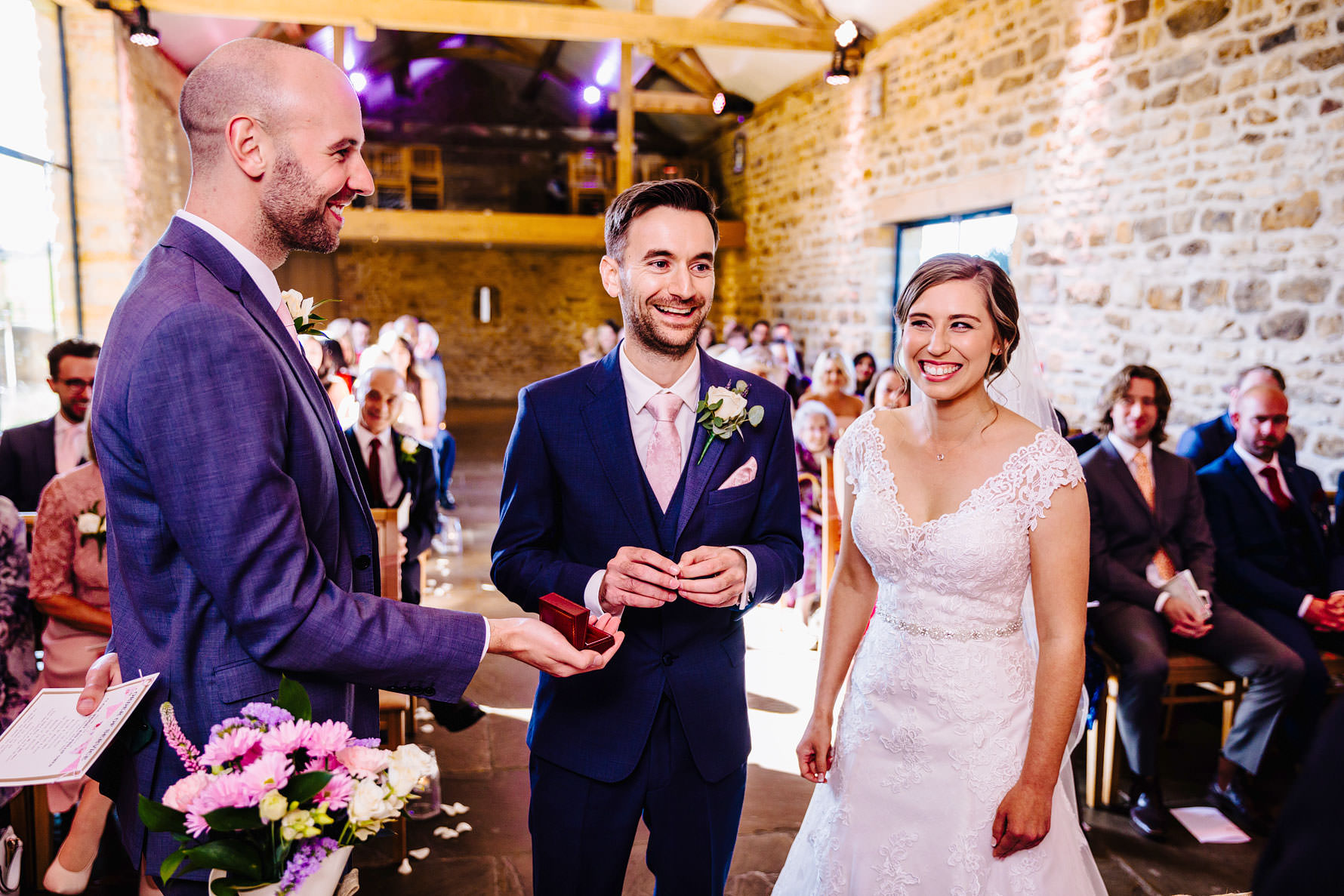 the ring exchange in a wedding ceremony