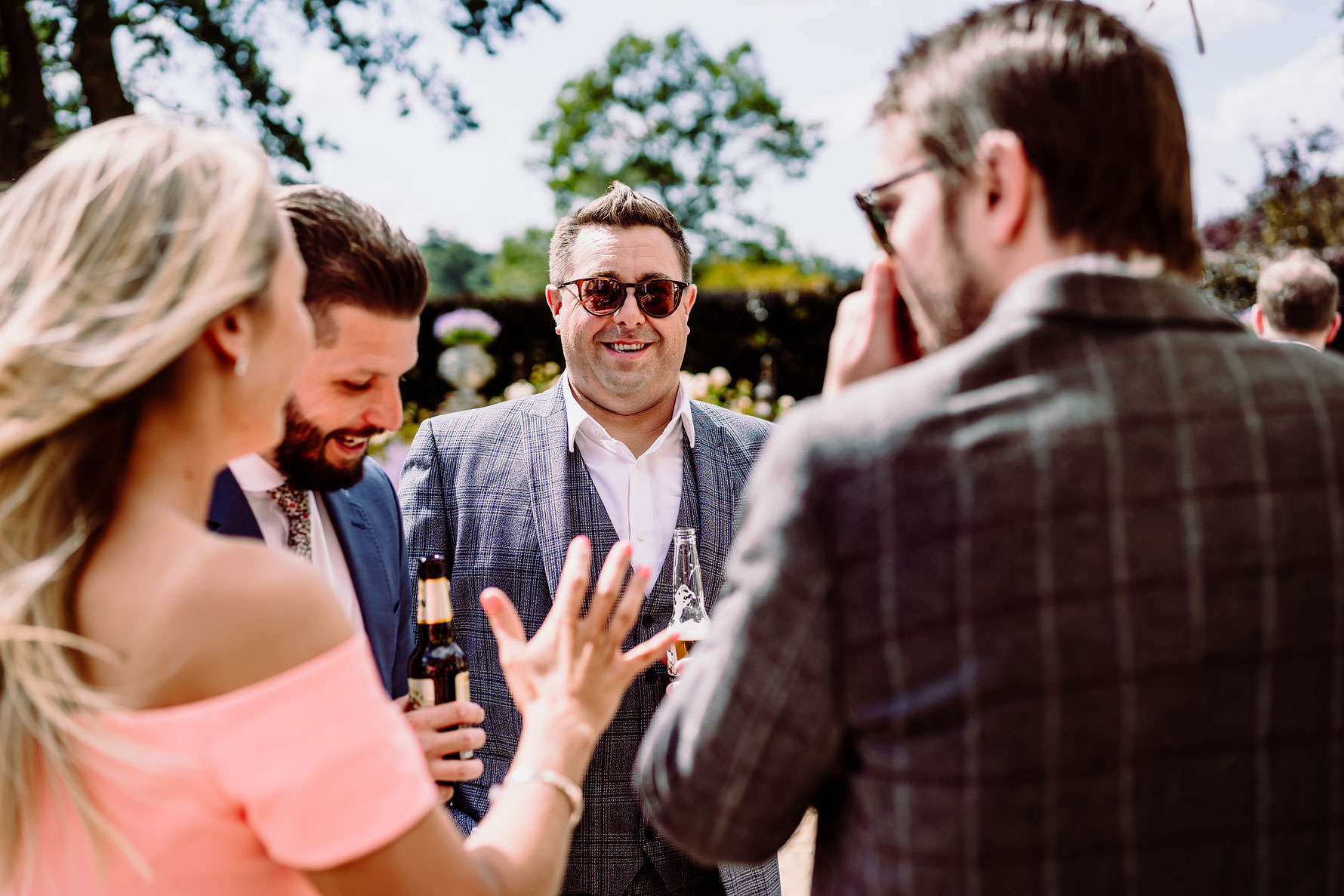 all smiles at a wedding