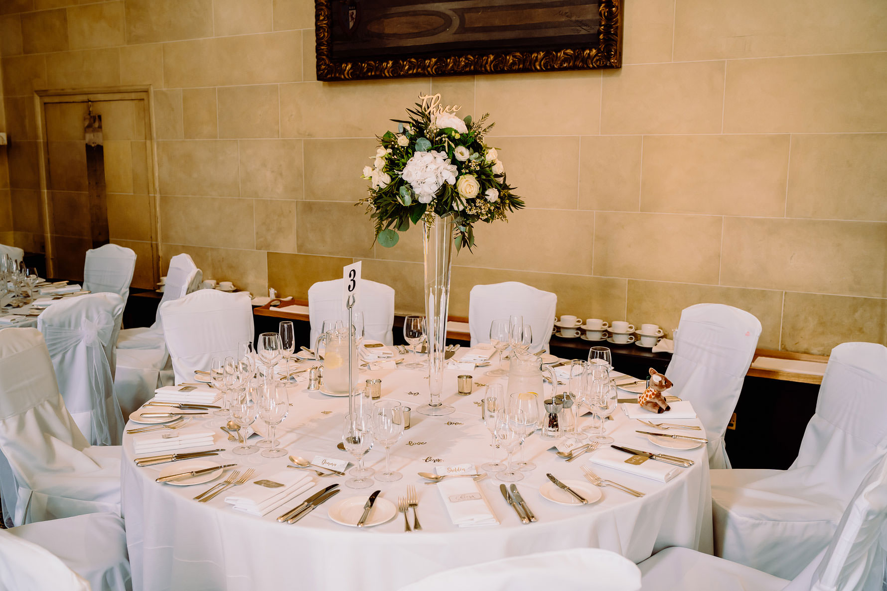 a floral centrepiece