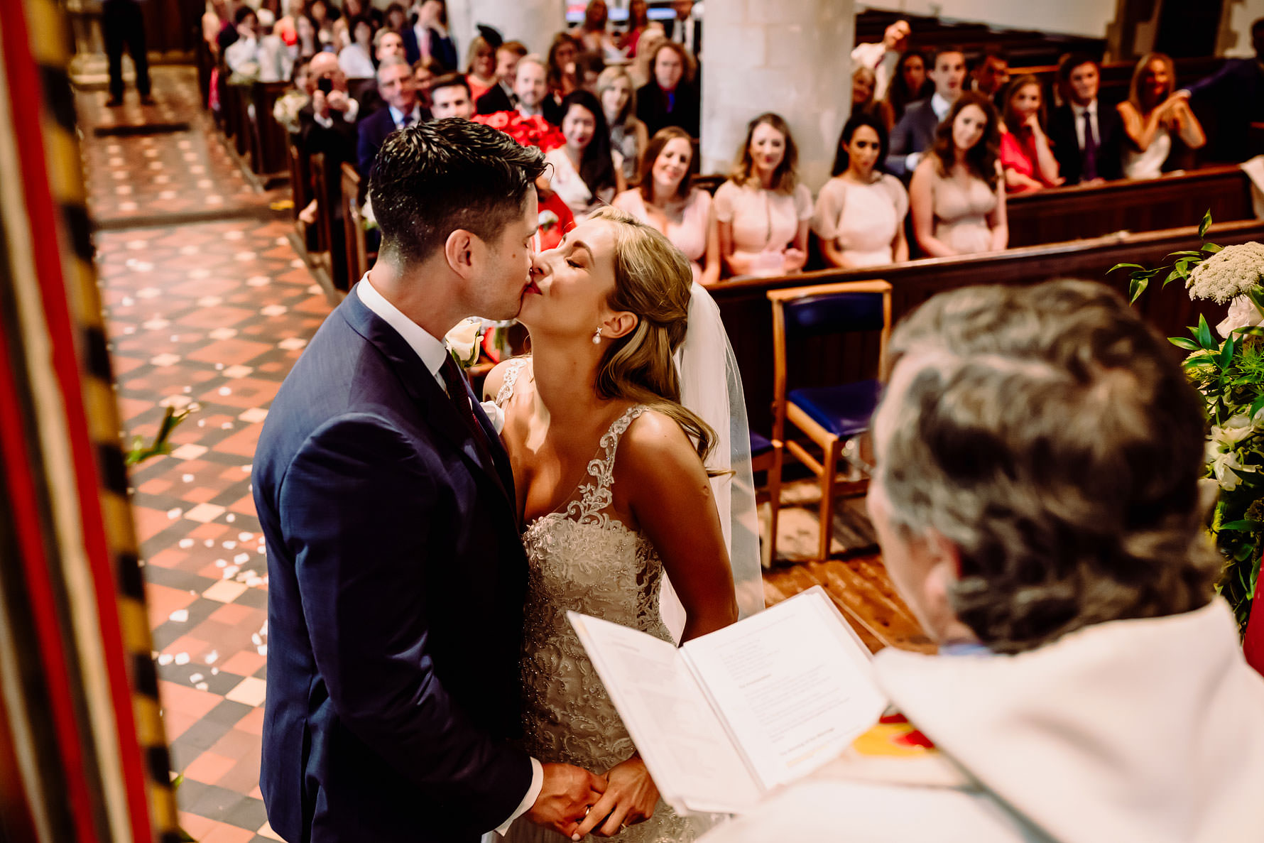 a kiss for the groom