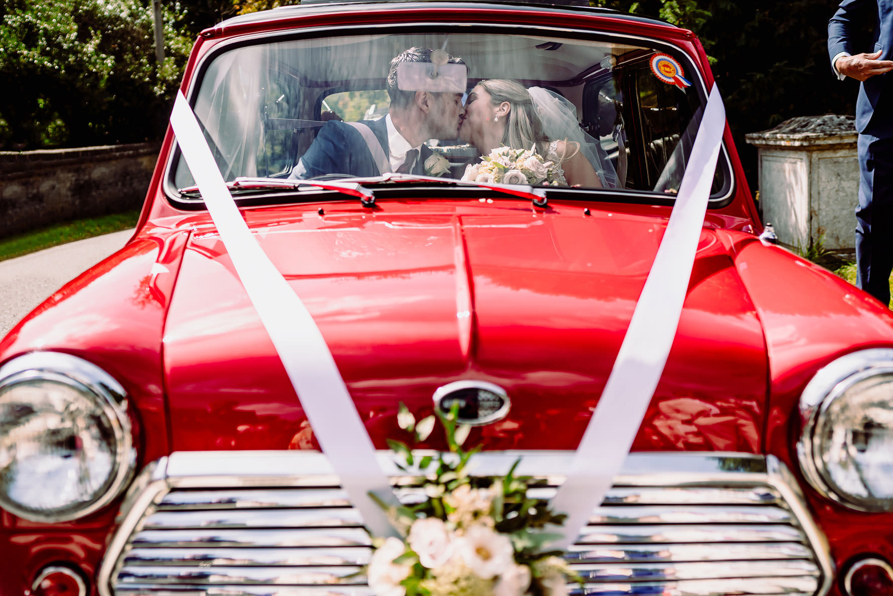 wedding day mini cooper