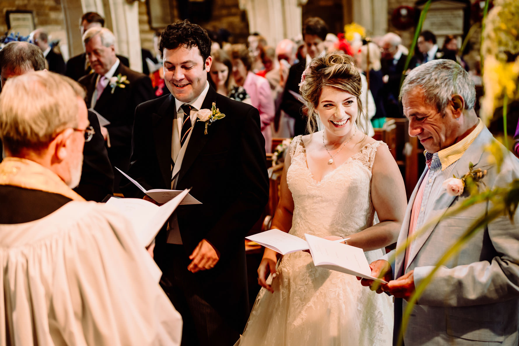 a beautiful moment between a bride and her father